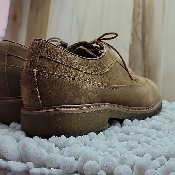 BLACK BROWN 1826 BOONE SUEDE OXFORDS WINGTIP MENS SIZE 8.5 NICE ELEGANT SHOES - Picture 8 of 16